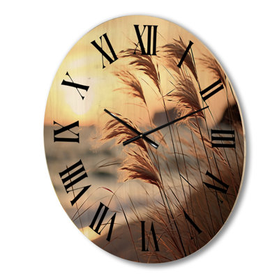 Horloge murale en bois massif Tutbury