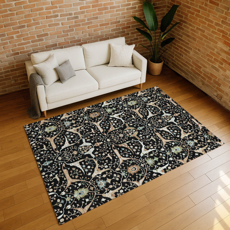 Tapis intérieur / extérieur lavable à la machine Layton ACN2250 Global, Rectangle 10 pi x 14 pi