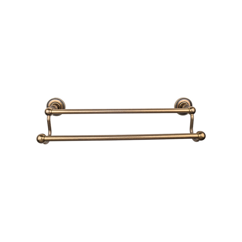 Edwardian Bath Double 26 1/2" Wall Mounted  Towel Bar, German Bronze