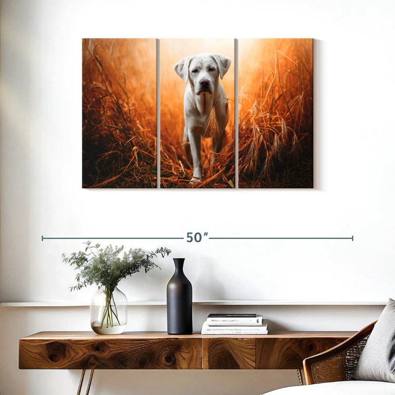 Retriever du Labrador perdu, H 24 po x l 38 po