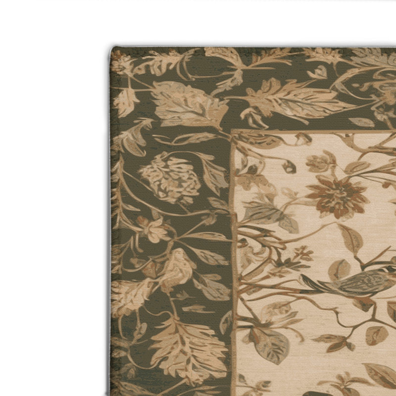 Nature Brown Indoor and Outdoor Area Rug, Rectangle 4' x 6'