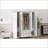 Chests &amp; Wardrobes | Classic 4-Door Armoire with 2 Drawers, White | Pine Wood+MDF-2030075402