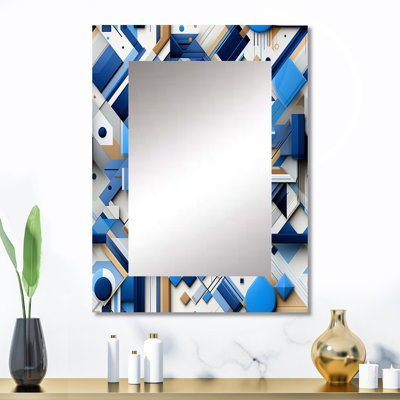 Valmonte - Blue Modern Wall Mirror
