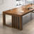 Solid Wood Slatted Base Rectangular Conference Table-54899946