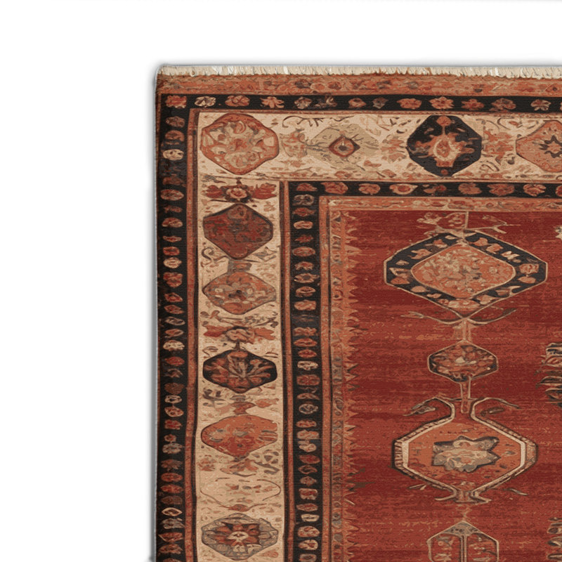 Tapis turc intérieur et extérieur brun, Rectangulaire 2 pi x 3 pi