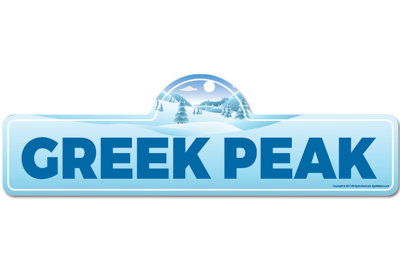 Greek Peak Street Sign Heavy Duty Plastic 6" X 18"