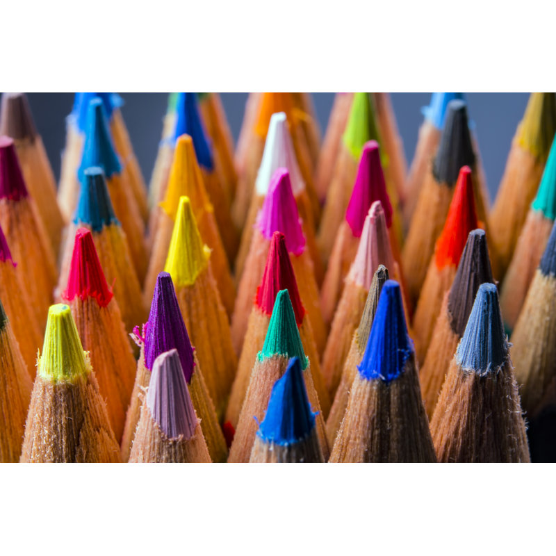 Color Pencils by Ahmed_Abdel_Hamid - Wrapped Canvas Print, 20cm H x 30cm W x 3.8cm D