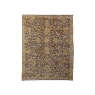 7'10" x 10'0" New Hand Knotted Overdyed Wool Rectangle Oriental Rug - MOA10220397