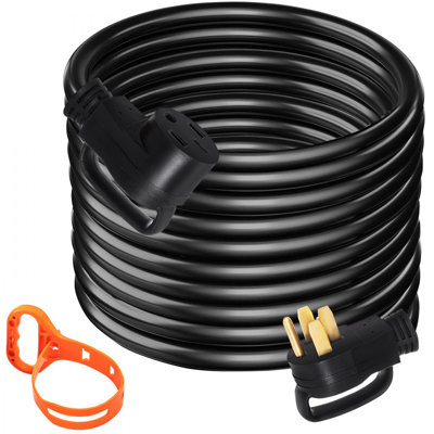 Cordon d'extension 30 pi 50 ampères pour véhicule récréatif de qualité supérieure Cordon d'alimentation pour véhicule récréatif de qualité supérieure de 26,5 mm de diamètre et fil de cuivre