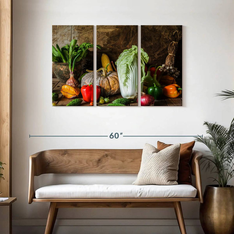 Yarlin Vegetables, 28" H x 45" W