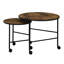 Table gigogne en chêne 2 pièces Vintage