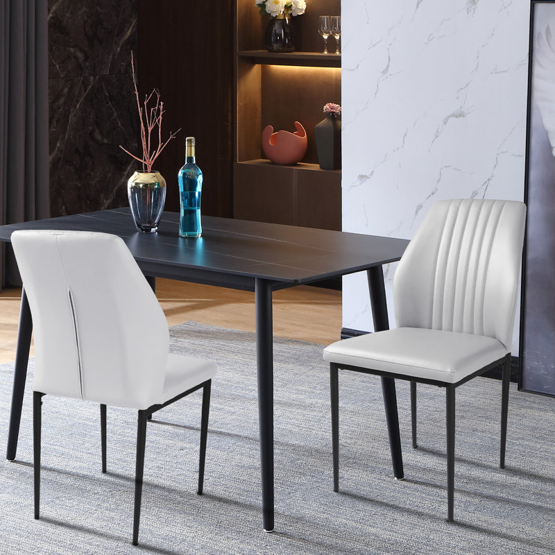 Catriona Upholstered Dining Chair（set of 2）, White
