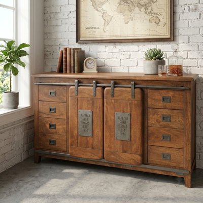 Gratian 160cm Solid Wood Sideboard