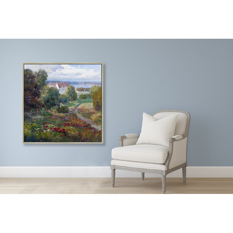 The Manor Path Print, 38" H x 38" W, Brown