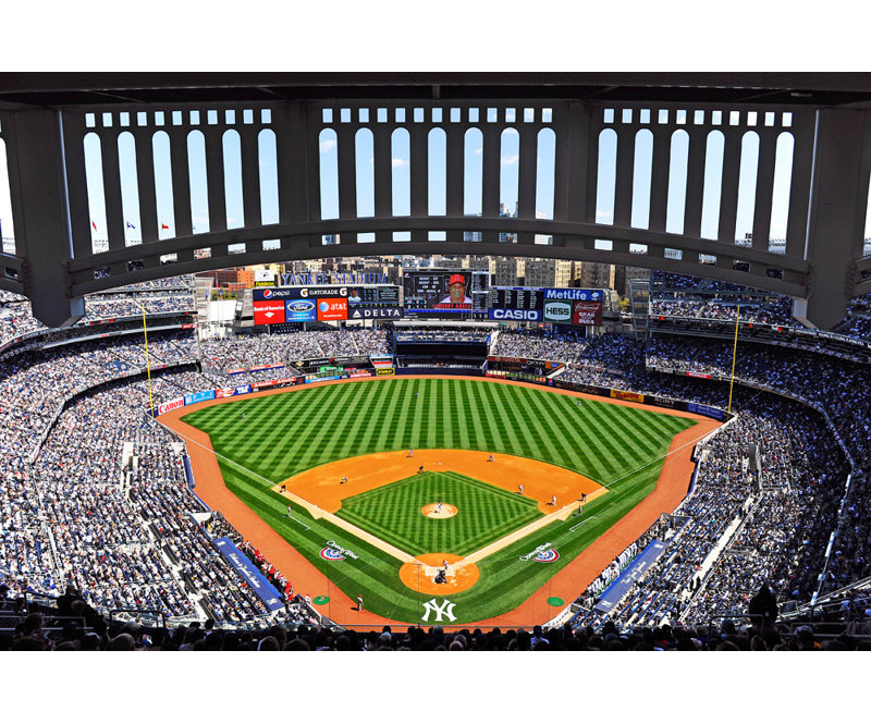 Yankee Stadium, 16" H x 24" W