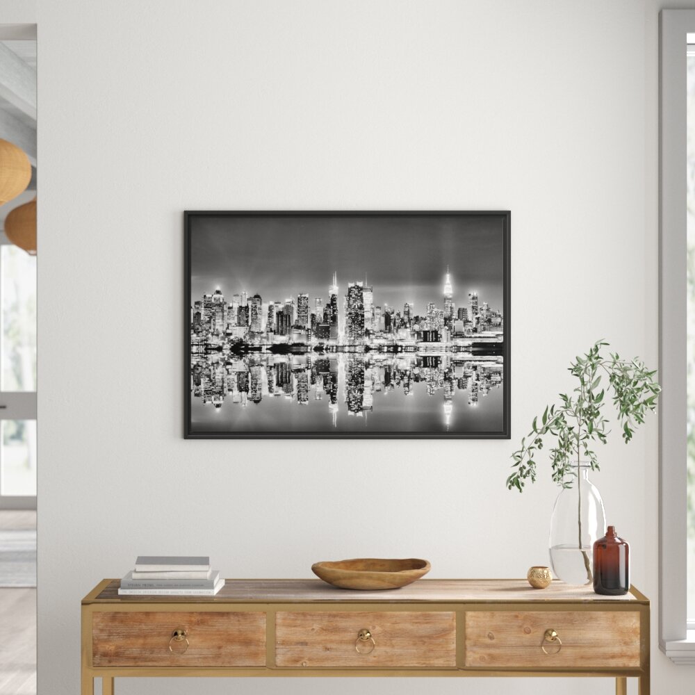 Gerahmtes Wandbild Manhattan Skyline