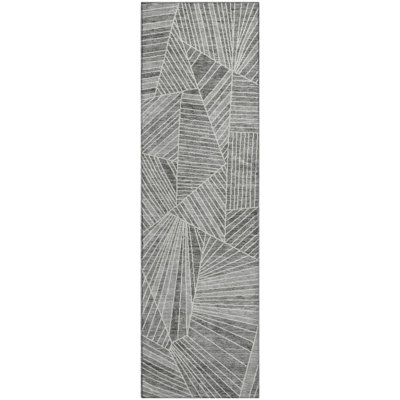 Premium Machine Washable Prisco Gray Rug