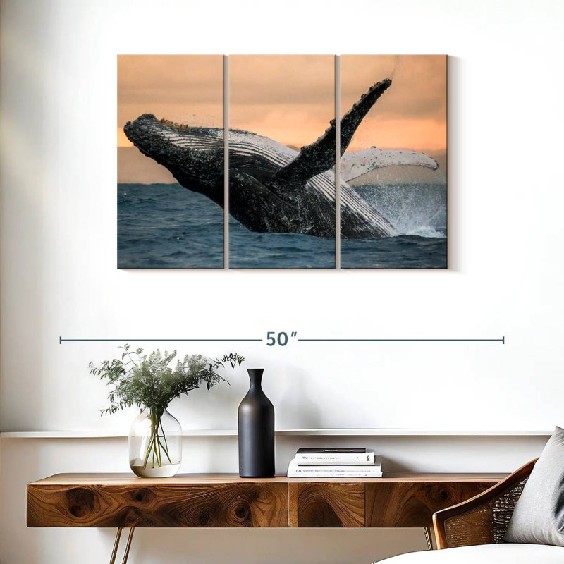 Brampt Humpback Whale Toss, 24" H x 38" W