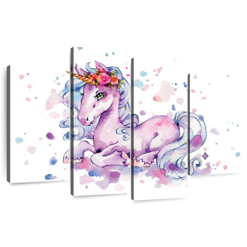 Ashelle douce licorne, H 27 po x l 43 po