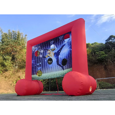 But de football gonflable à 6 trous, en tissu Oxford, pour des jeux et des fêtes d'enfants amusants