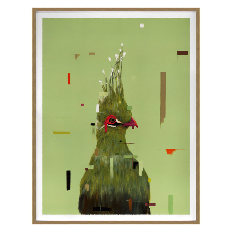 Green Bird Print by Hong, Hoa