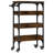 vidaXL Kitchen Trolley Storage Serving Rolling Cart on Wheels Engineered Wood-97884453