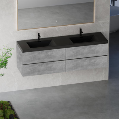 Vanity with Four Soft-Close Drawers