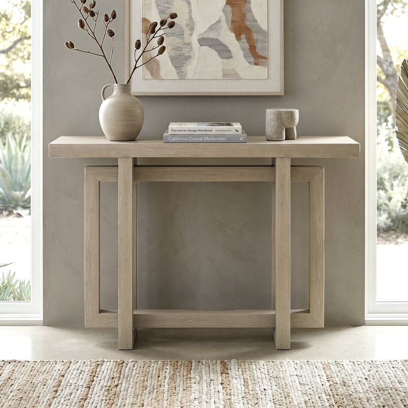 Console Cesily, Aulne blanc, H 29,5 po x l 44 po x P 10 po