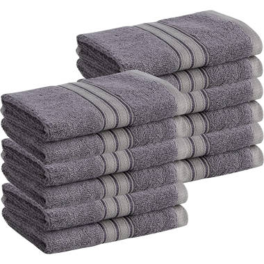 CANNON 70% Cotton 30% Rayon from Bamboo 2 Bath, 2 Hand, 2 Washcloths Towel  Set, 550 GSM, Super Absorbent, Breathable, Ultra Soft (Aquamarine)