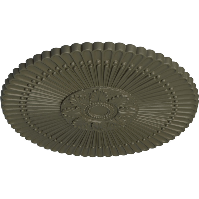 Médaillon de plafond Endurathane Nexus, DE 30 po x P 1 1/4 po (convient aux auvents jusqu'à 2 3/4 po), finition hamamélis peinte à la main