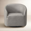 Fauteuil pivotant 100% cuir véritable-630107207