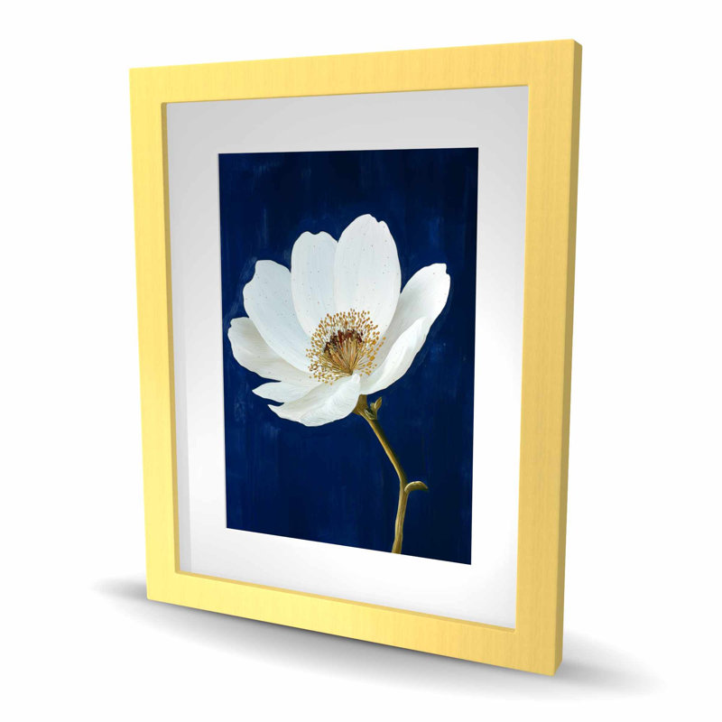 Bright on Blue - Floral Botanical