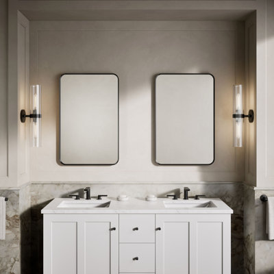 KOHLER Essential Rectangular Wall Mirror, Bathroom / Vanity Mirror with Frame