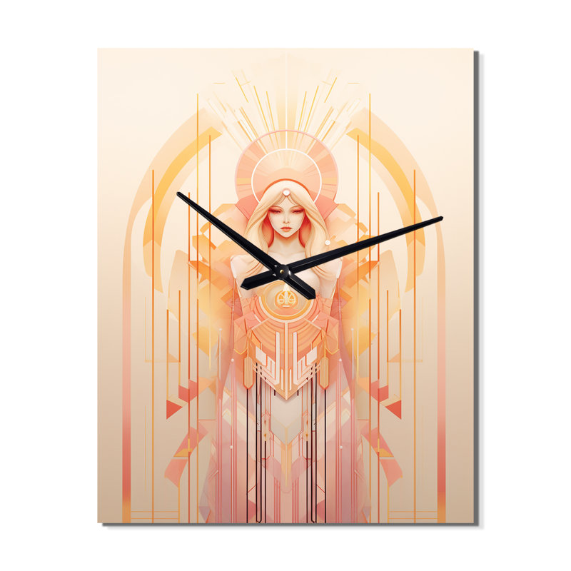Horloge murale géométrique moderne, H 32 po x l 24 po x P 1 po