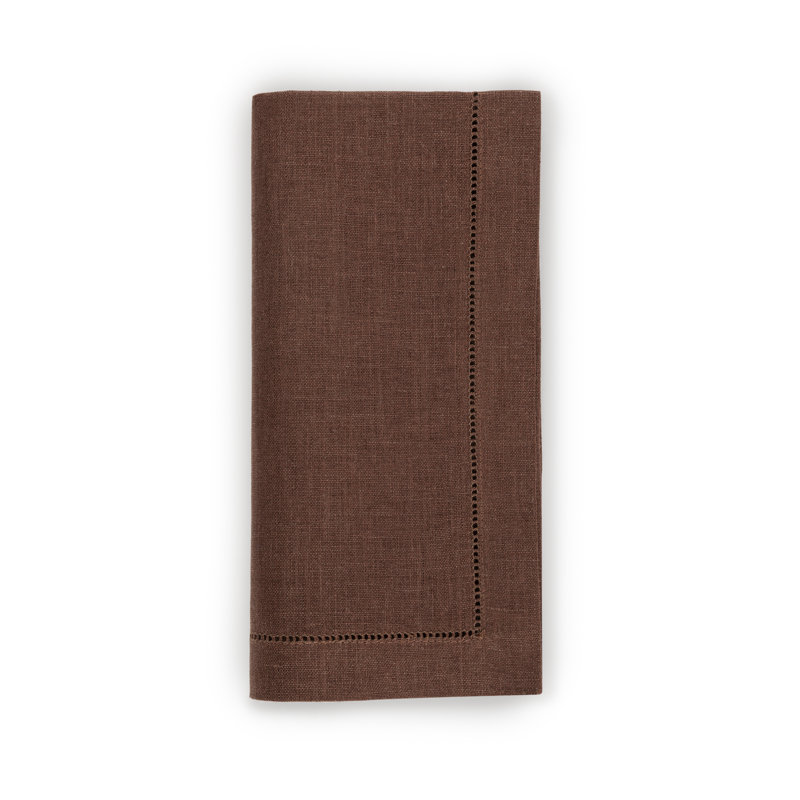 Festival Linen Rectangle Napkins, Chocolate