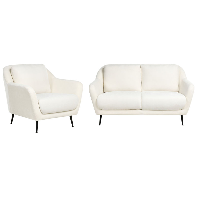 Wandi 2 Piece Sofa Set, White