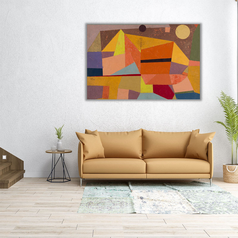 Heitere Gebirgslandschaft, Joyful Mountain Landscape, 1929 - reproduction d'art sur toile, H 40 po x l 60 po