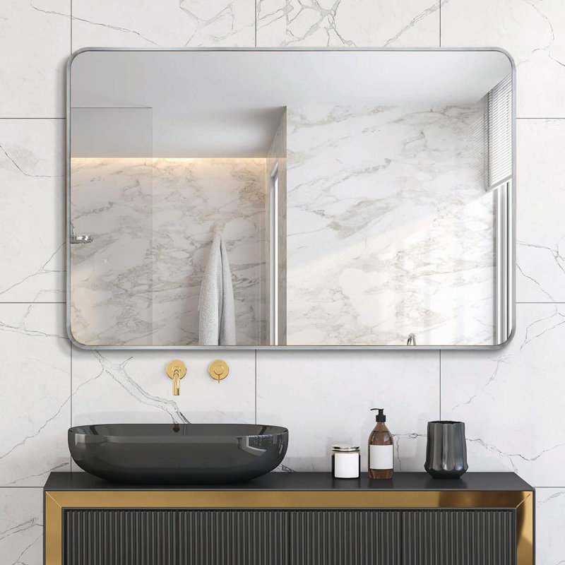 Miroir de salle de bain 30x40 ", Argent argent