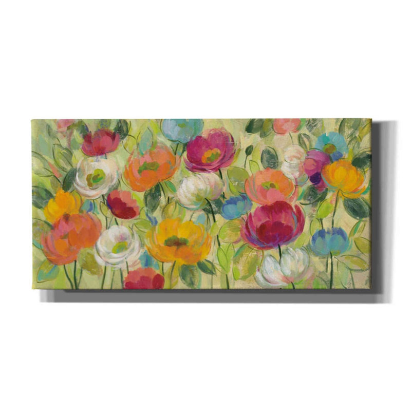 «Chartreuse Garden» par Silvia Vassileva, art mural sur toile, H 20 po x l 40 po x P 1,5 po