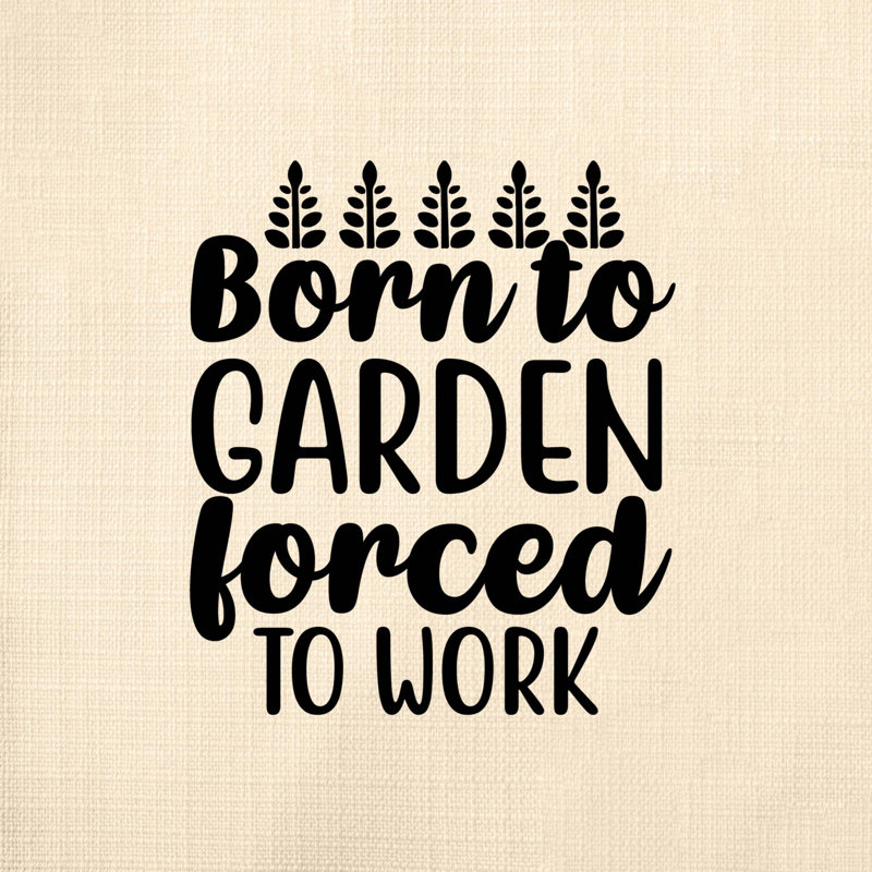 Citation amusante «Garden Lover» - Insert de coussin décoratif inclus, H 20 po x l 20 po