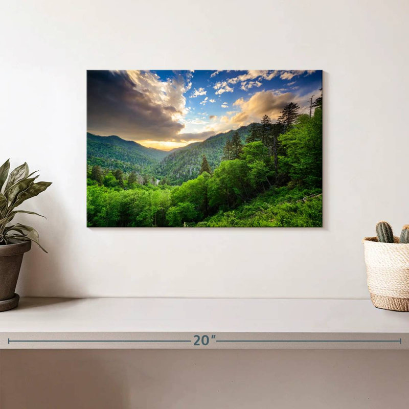 Alvord Newfound Gap At Sunset, 8'' H x 12'' W