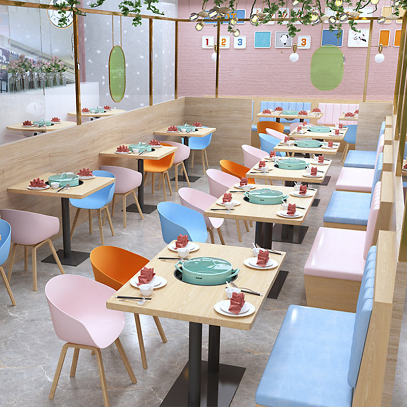 Banc de rangement Elegant Simple Leisure Cafe, Rose