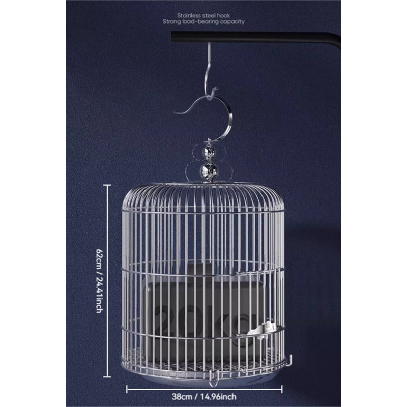Cage à oiseaux Becontree, H 24,4 po x l 14,96 po x P 14,96 po