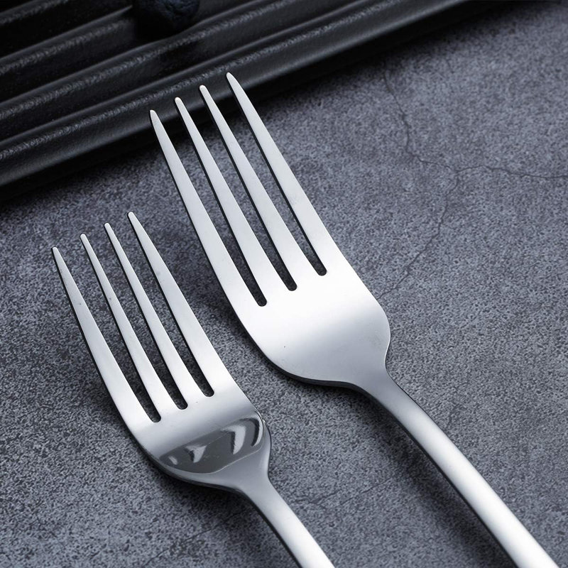 Mercer41 Mannulal Stainless Steel Flatware Set - Service for 8, Silver