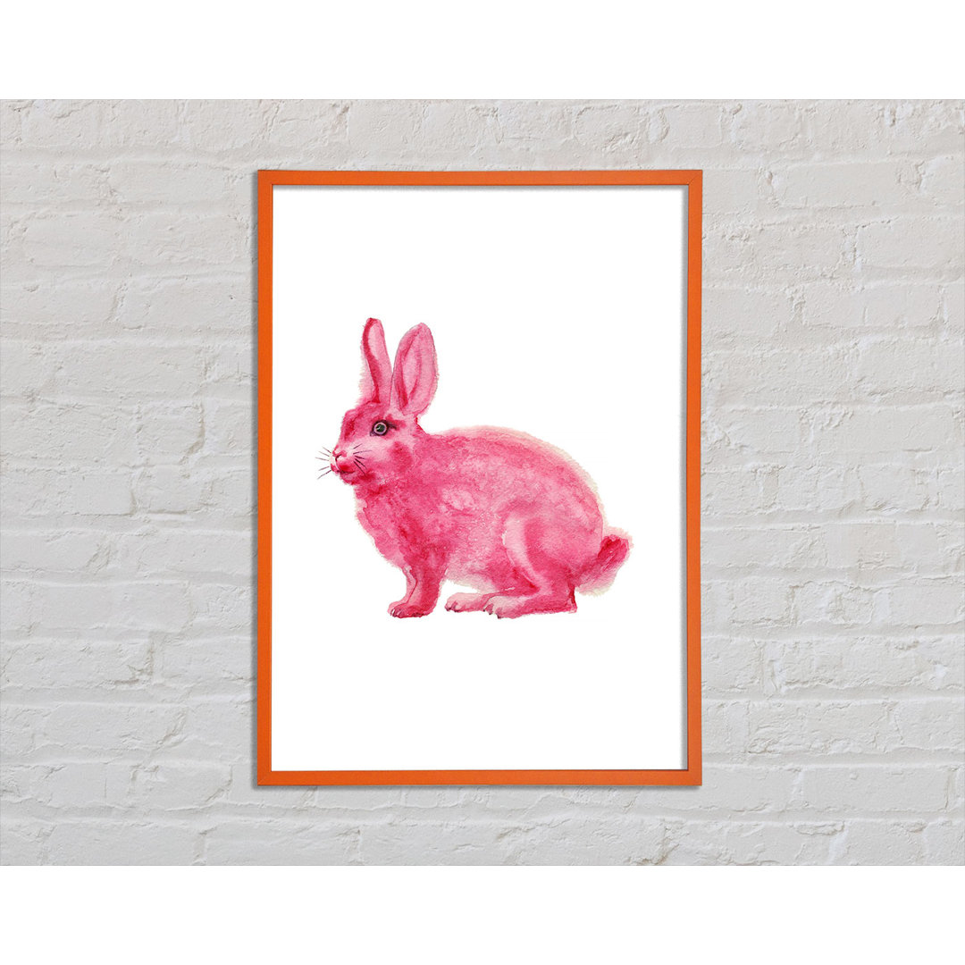 Potterslane Pink Rabbit Love - Einzelner Bilderrahmen Kunstdrucke