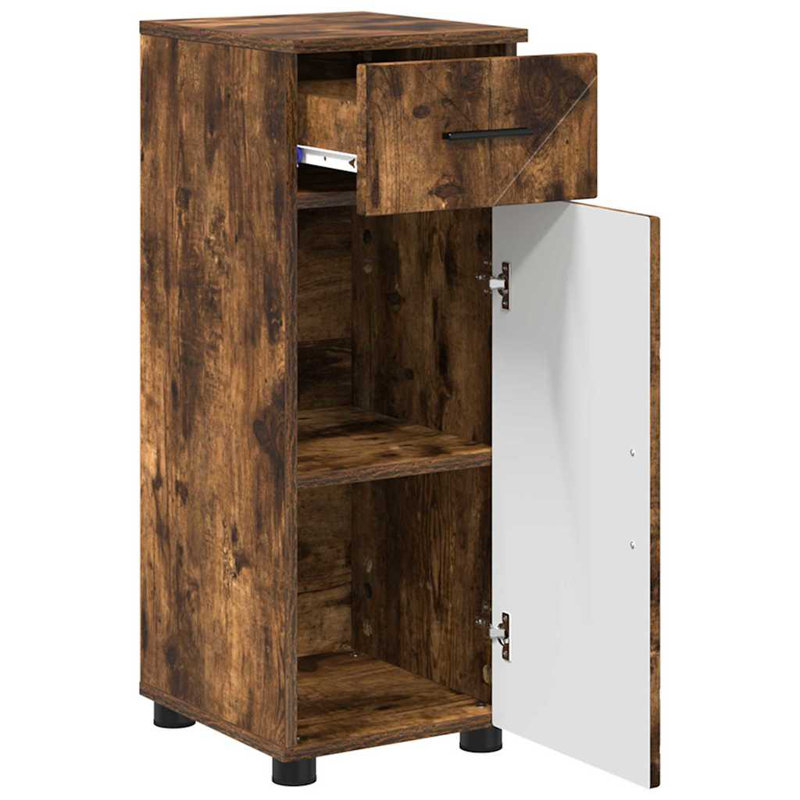 Bathroom Furniture Suite, Dark Wood