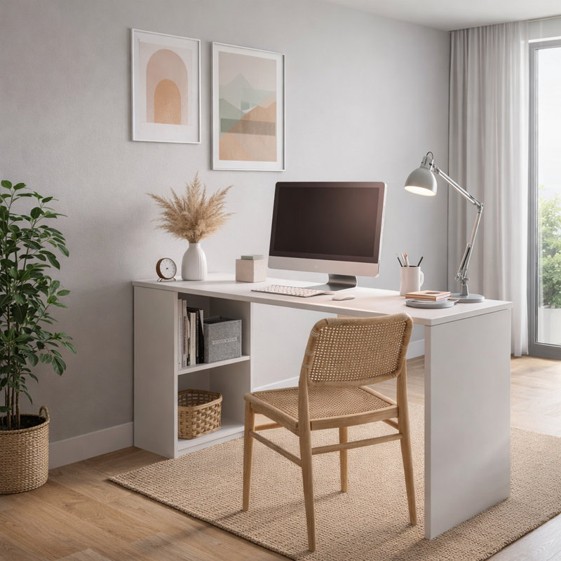 Mikami Writing Desk, White
