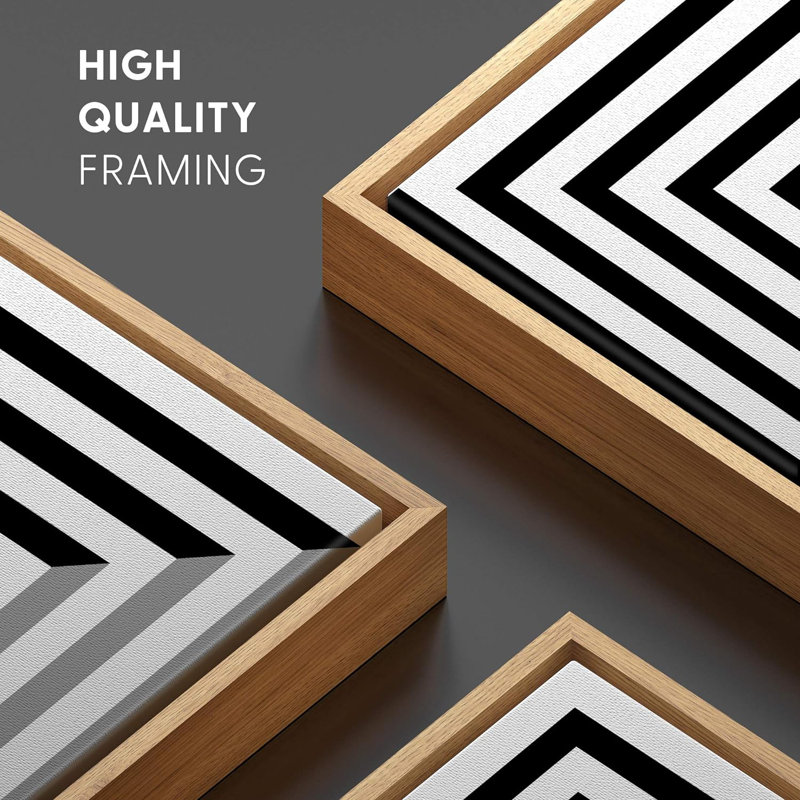 " 3D Optical Illusion Twisting Square Maze Abstract Shapes Minimalism Alternative Dramatic Dark ", 16" H x 16" W x 1.5" D