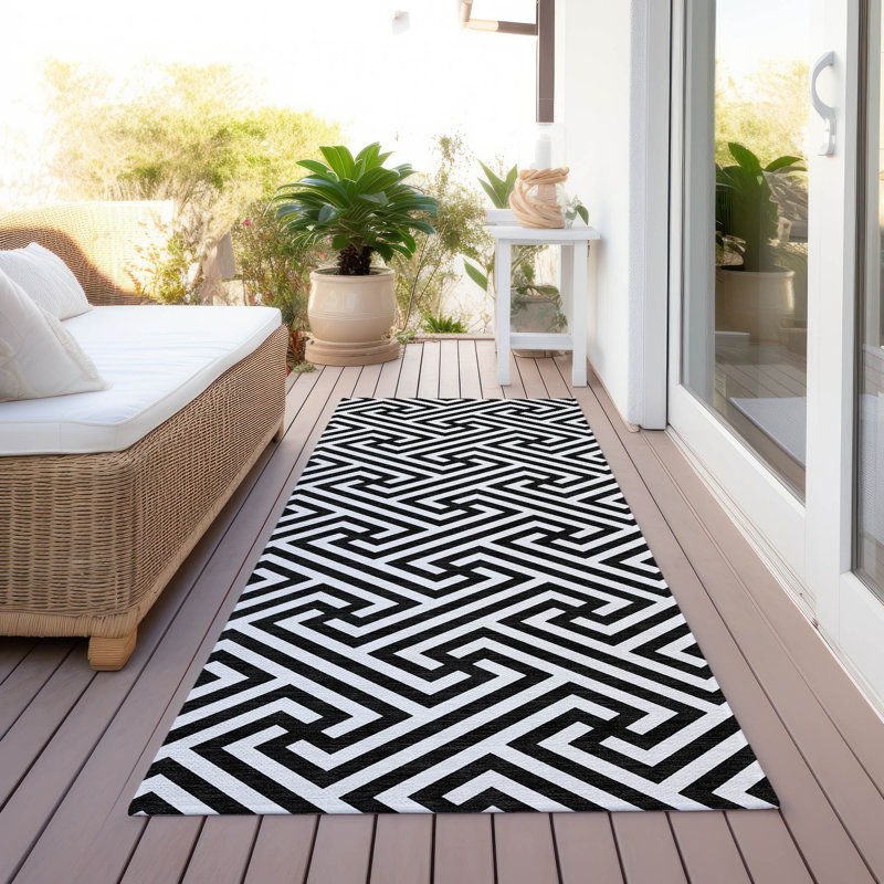 Tapis intérieur / extérieur Fairhaven avec envers antidérapant, Tapis de couloir 2 pi 3 po x 7 pi 6 po