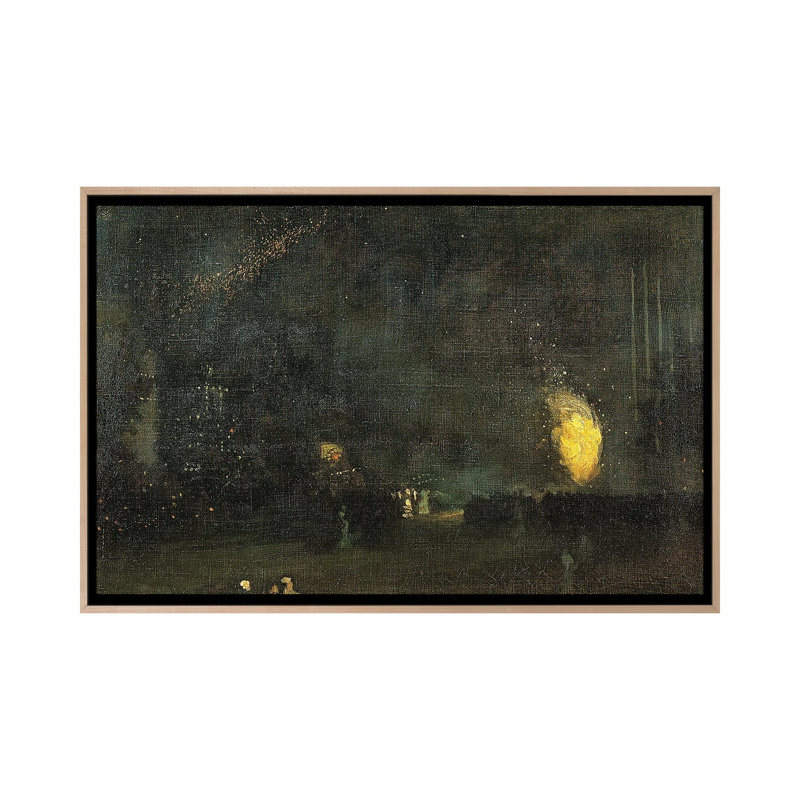 Print, 66.04 cm H x 101.6 cm W x 4.445 cm D, Natural Wood